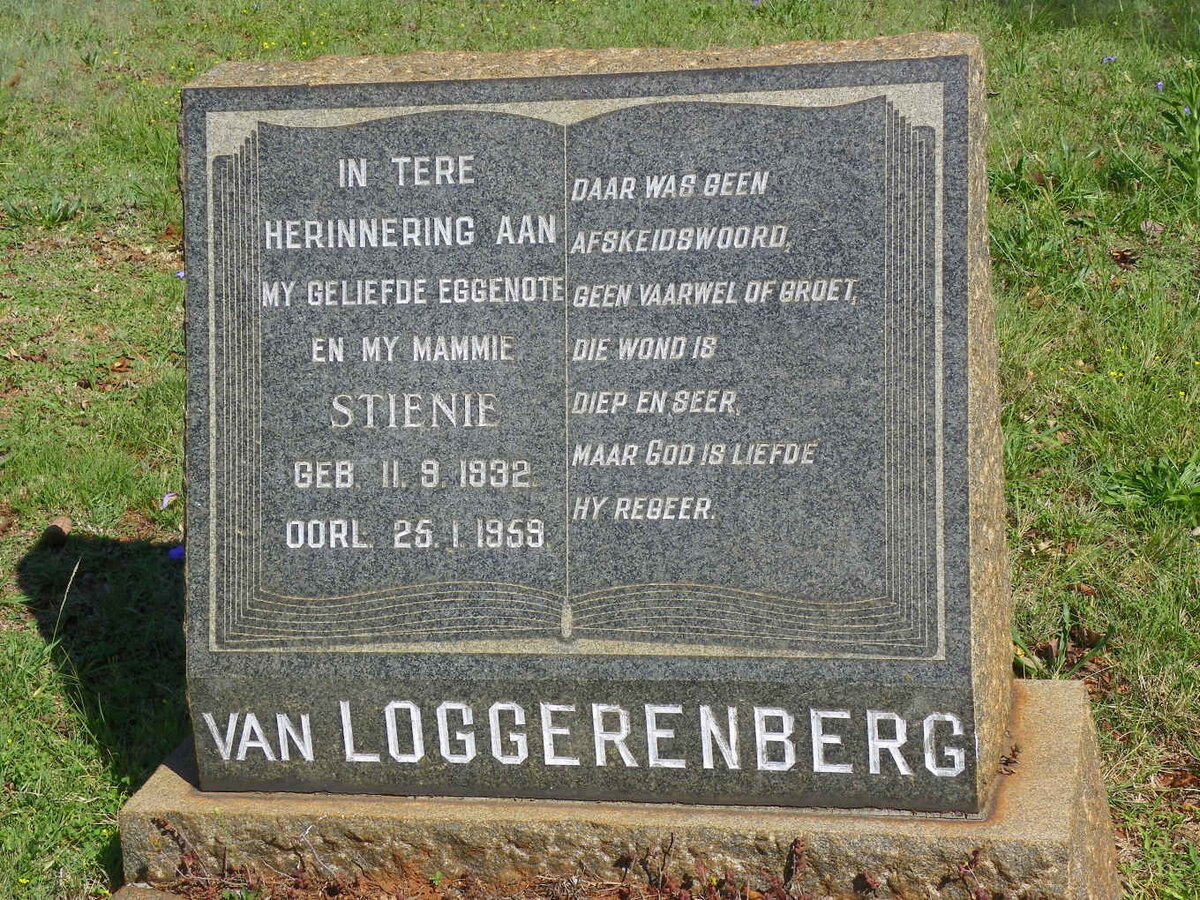 LOGGERENBERG Stienie, van 1932-1959