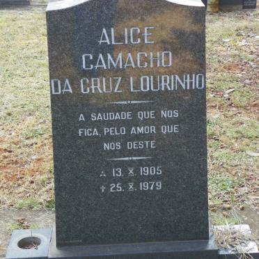 LOURINHO Alica Camacho da Cruz 1905-1979