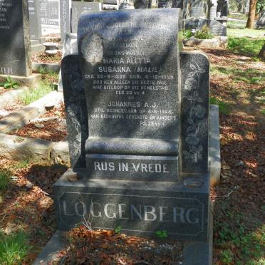 LOGGENBERG Johannes A.J. -1964 &amp; Maria Aletta Susanna 1898-1959