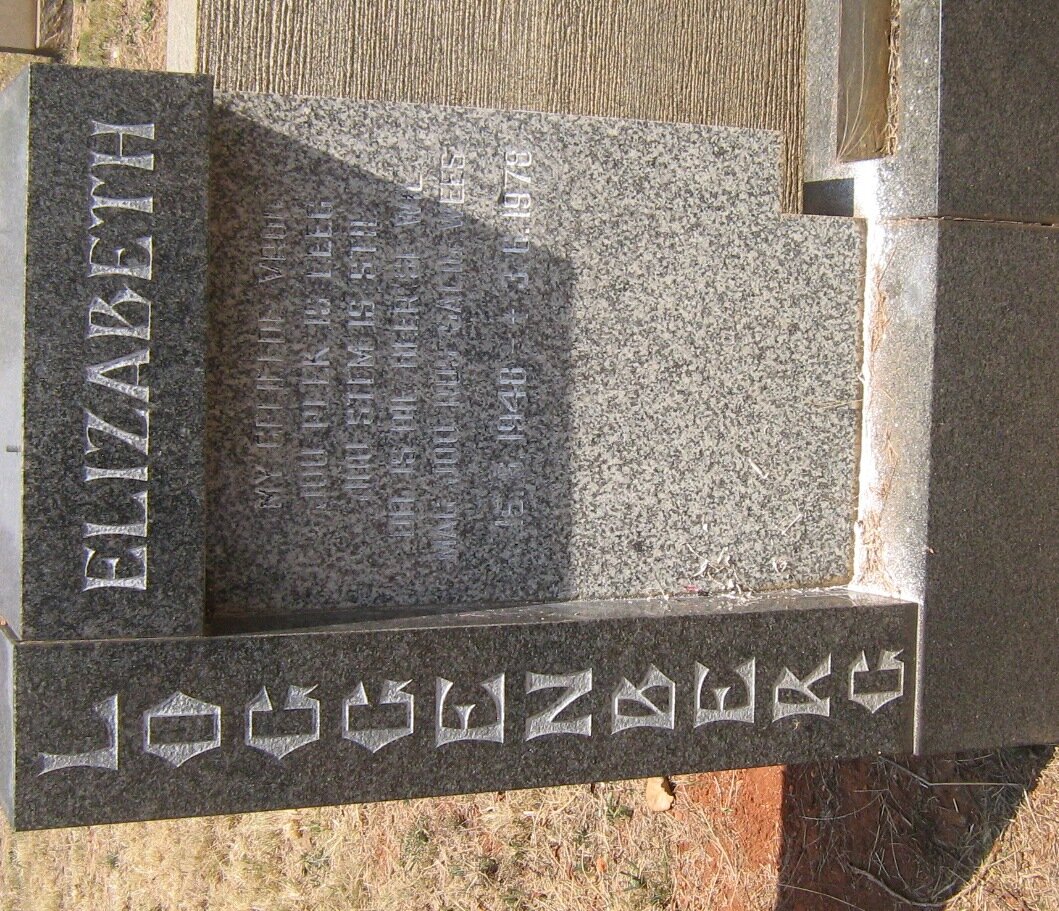LOGGENBERG Elizabeth 1940-1978
