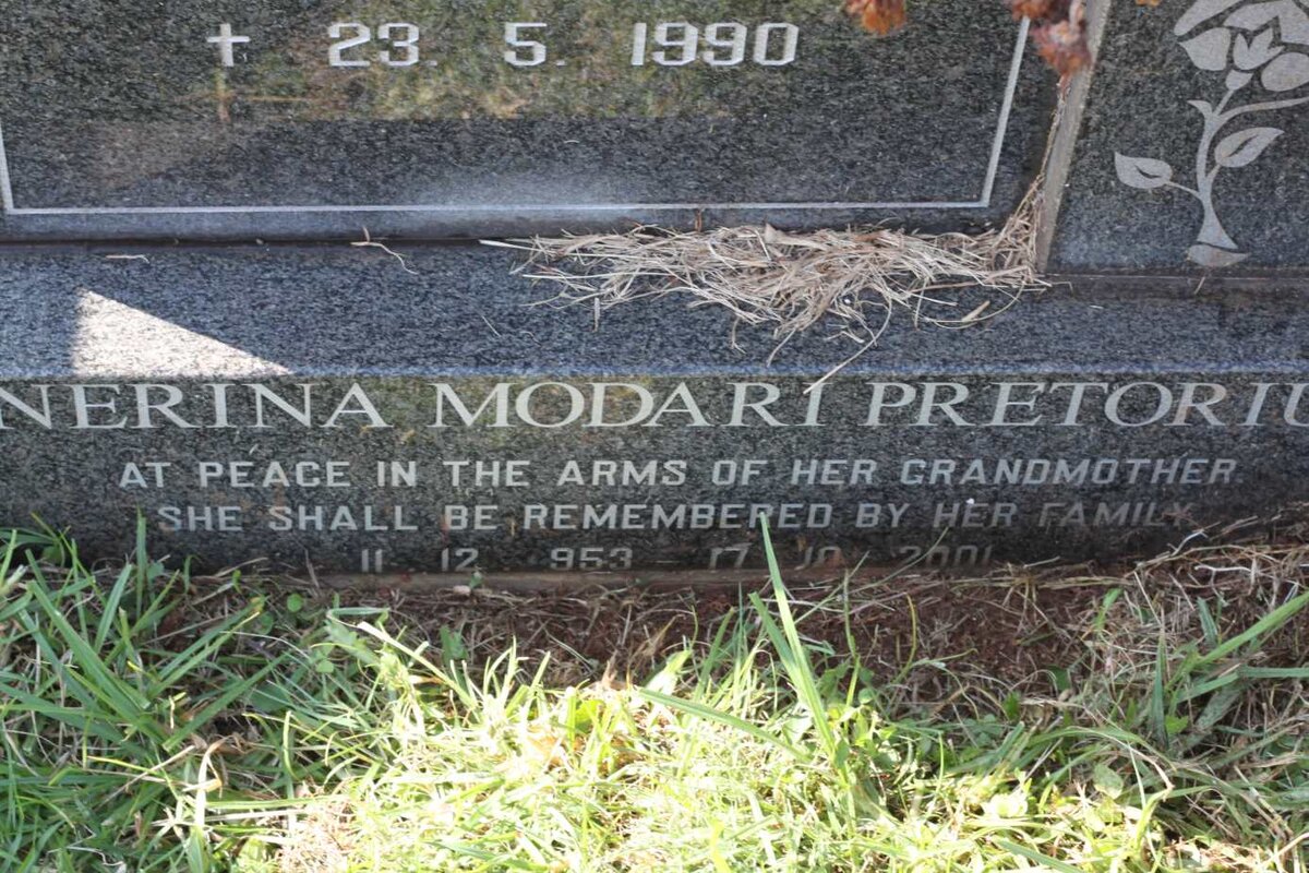 LONGIN Francika 1906-1990 :: PRETORIUS Nerina Modari 1953-2001