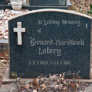 LOWRY Bernard Hardwich 1920-1961