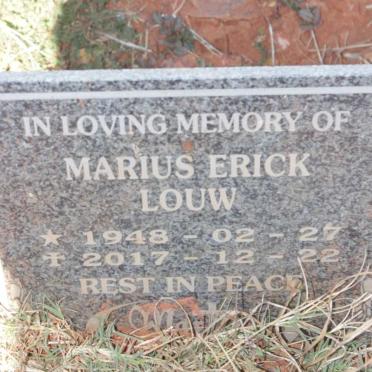 LOUW Marius Erick 1948-2017