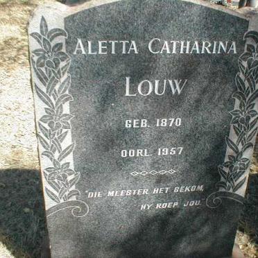 LOUW Aletta Catharina 1870-1957