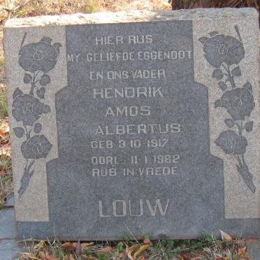 LOUW Hendrik Amos Albertus 1917-1962