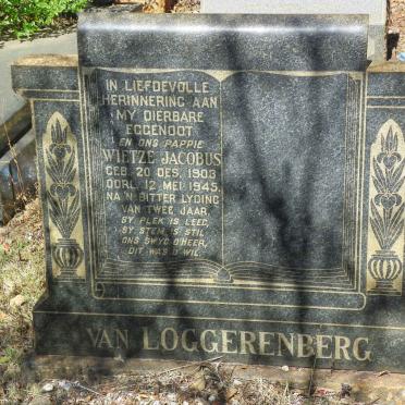 LOGGERENBERG Wietze Jacobus, van 1903-1945