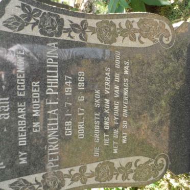 LOURENS Petronella F. Phillipina 1947-1969