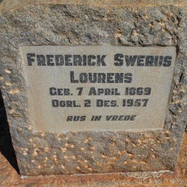 LOURENS Frederick Swerus 1869-1957