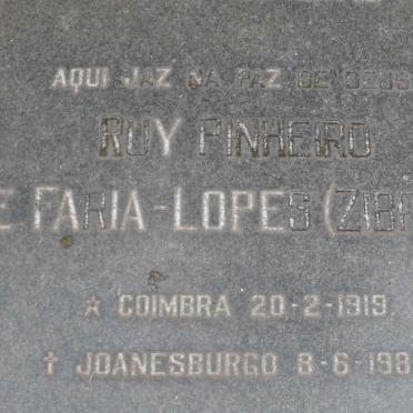 LOPES Ruy Pinheiro, de Faria 1919-1989