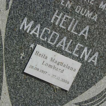 LOMBARD Heila Magdalena 1917-2006