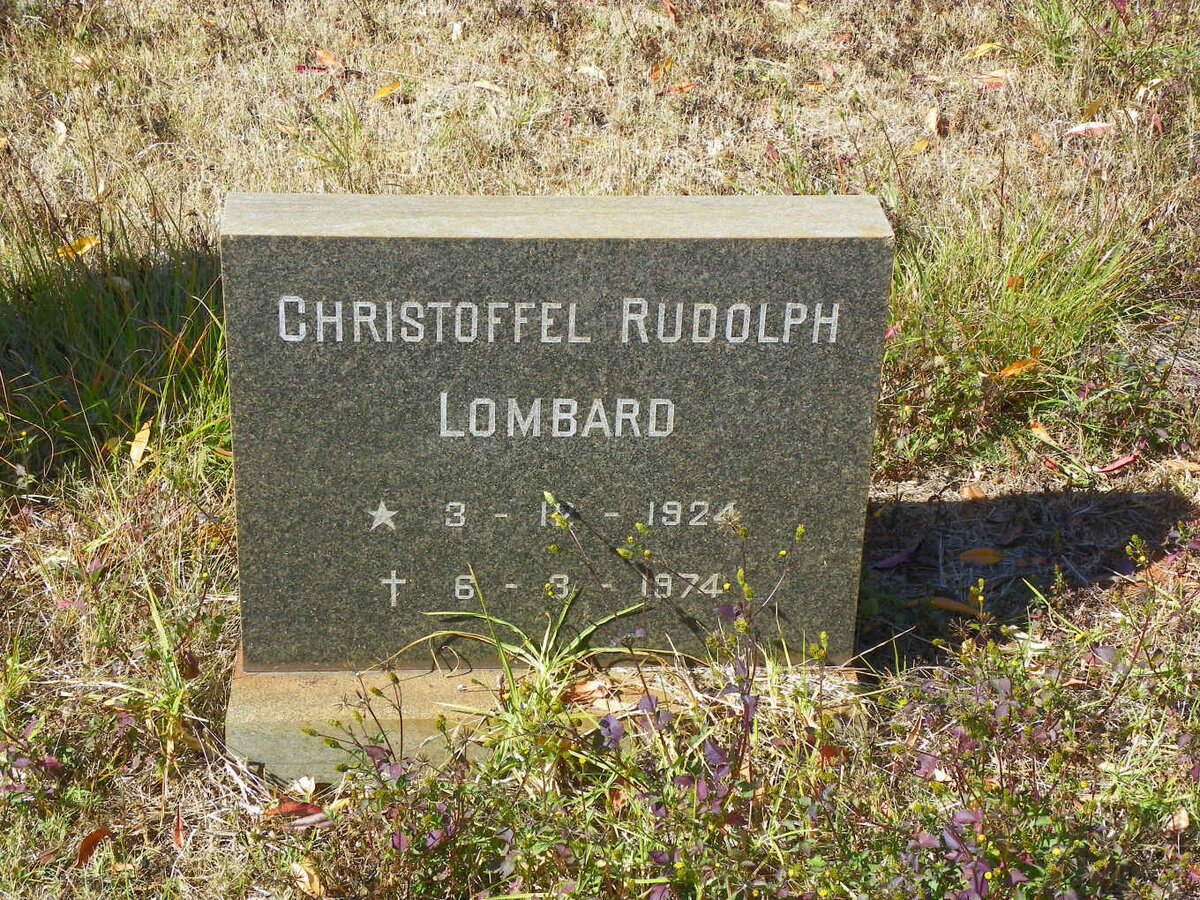 LOMBARD Christoffel Rudolph 1924-1974