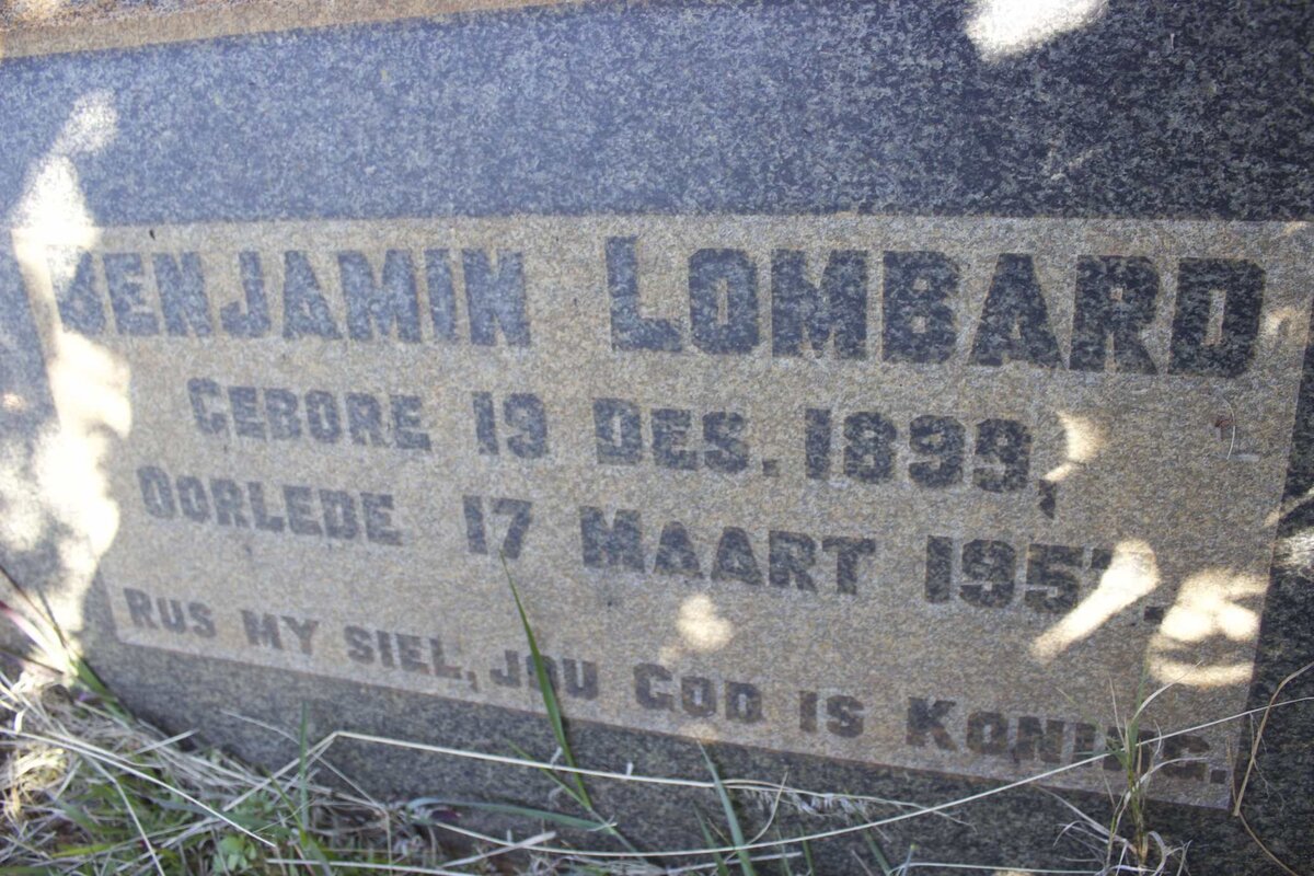 LOMBARD Benjamin 1899-1957