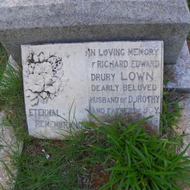 LOWN Richard Edward Dury 1896-1943