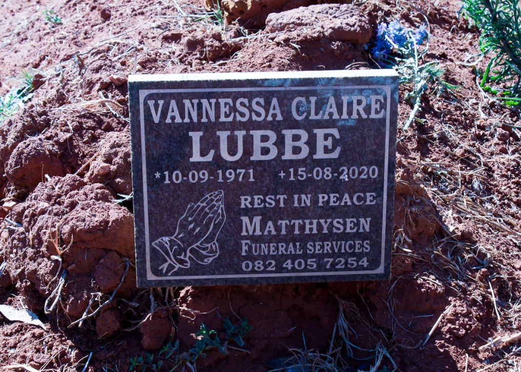 LUBBE Vannessa Claire 1971-2020