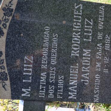 LUIZ Manuel Rodrigues Jardim 1892-1971