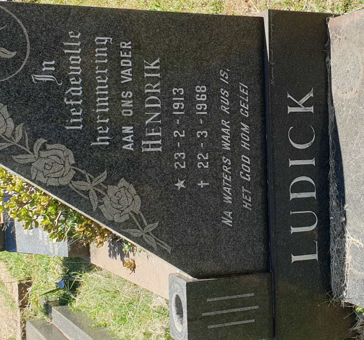 LUDICK Hendrik 1913-1968