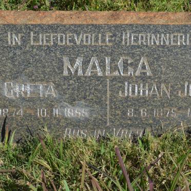 MALGA Johan Joachim 1875-1957 &amp; Greta 1874-1955