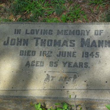 MANN John Thomas -1945