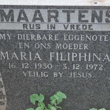 MAARTENS Maria Filiphina 1930-1972