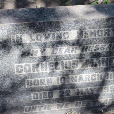 MAHERRY Cornelius 1897-1958