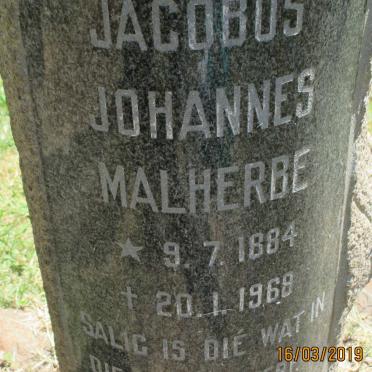 MALHERBE Jacobus Johannes 1884-1968