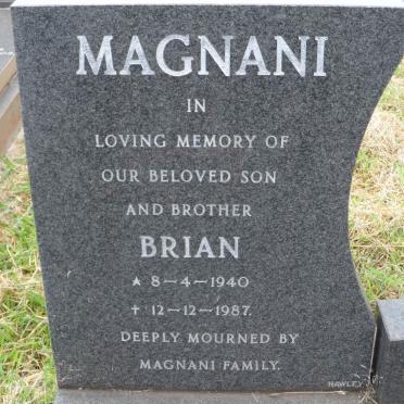 MAGNANI Brian 1940-1987