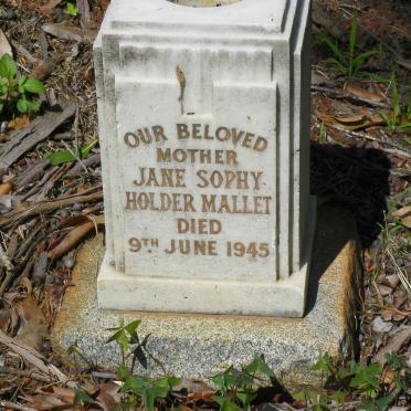 MALLET Jane Sophy Holder -1945