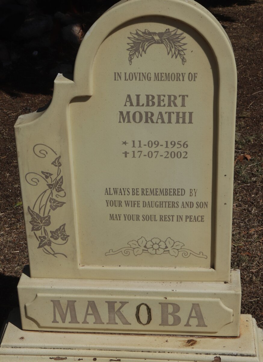 MAKOBA Albert Morathi 1956-2002