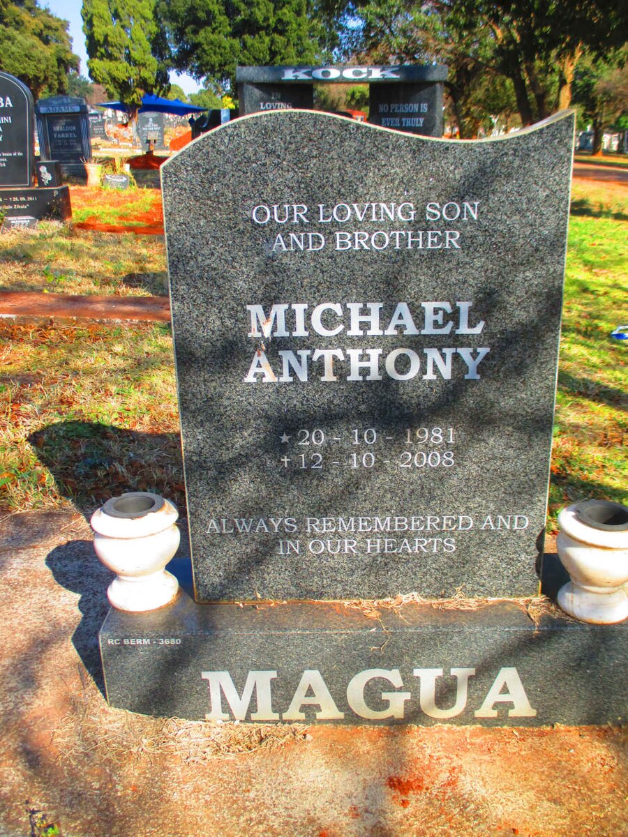 MAGUA Michael Anthony 1981-2008