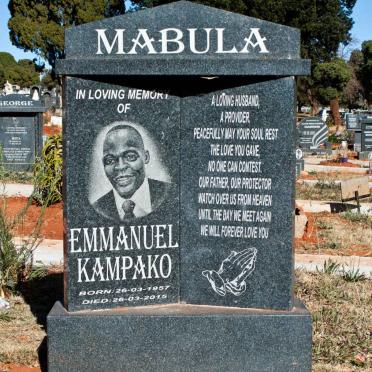 MABULA Emmanuel Kampako 1957-2015