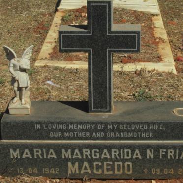 MACEDO Maria Margarida N. Frias 1942-2003
