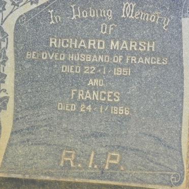 MARSH Richard -1951 &amp; Frances -1956