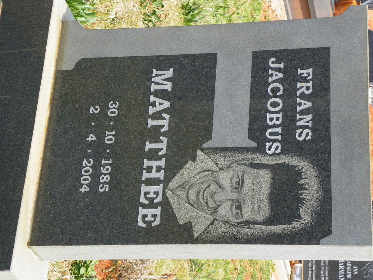 MATTHEE Frans Jacobus 1985-2004
