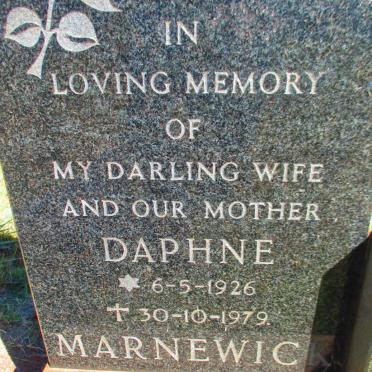 MARNEWICK Daphne 1926-1979
