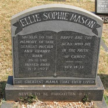 MASON Ellie Sophie 1911-1977