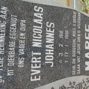 MAREE Evert Nicolaas Johannes 1916-1980