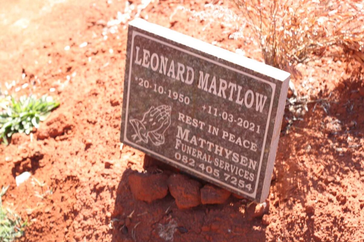 MARTLOW Leonard 1950-2021