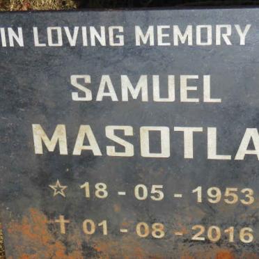 MASOTLA Samuel 1953-2016