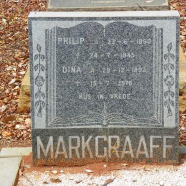 MARKGRAAFF Philip 1890-1945 &amp; Dina 1892-1976