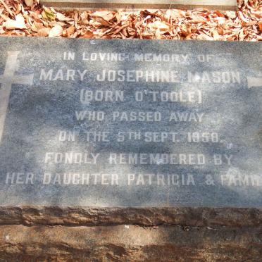 MASON Mary Josephine nee O'TOOLE -1958