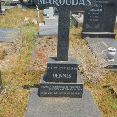 MAROUDAS Dennis 1927-1986 &amp; Joan 1930-2008