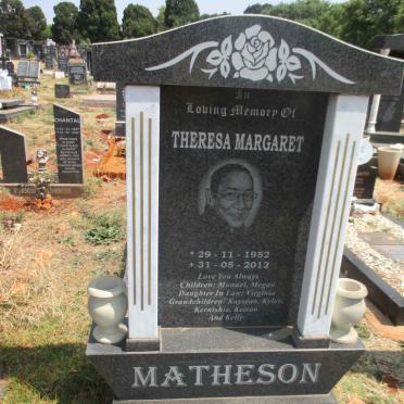 MATHESON Theresa Margaret 1952-2012