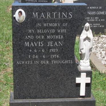 MARTINS Mavis Jean 1929-1976