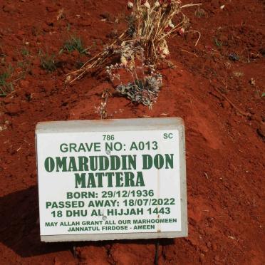 MATTERA Omaruddin Don 1936-2022