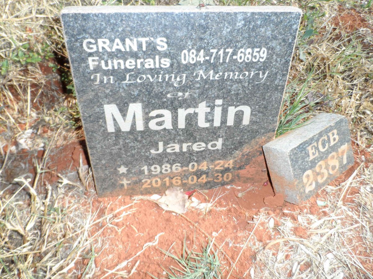 MARTIN Jared 1986-2016