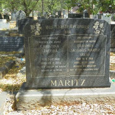 MARITZ Erasmus Jacobus 1912-1948 &amp; Christina Jacoba 1908-1995