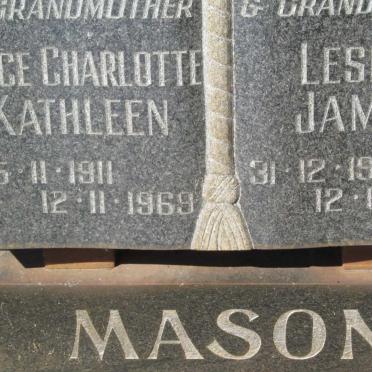 MASON Leslie James 1905-1970 &amp; Grace Charlotte Kathleen 1911-1969