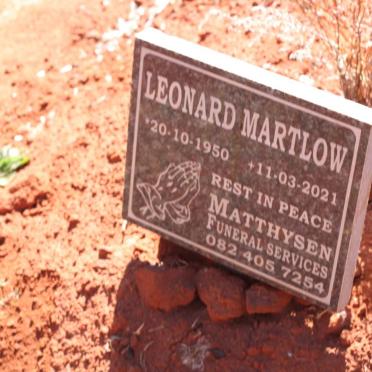 MARTLOW Leonard 1950-2021