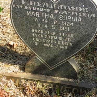MARNEWECK Martha Sophia 1924-1991