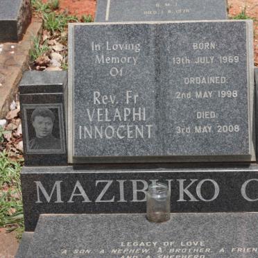 MAZIBUKO Velaphi Innocent 1969-2008